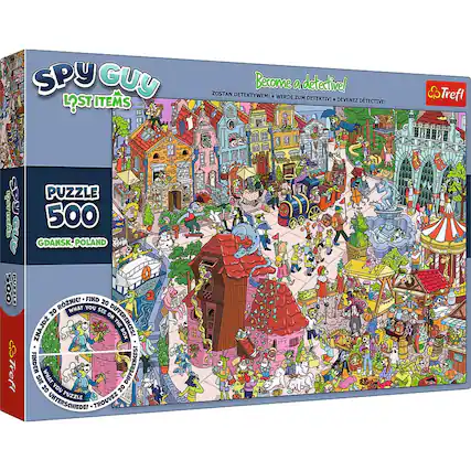 SPY GUY LOST ITEMS
Become a detective!
ZOSTAN DETEKTYWEM!
WERDE ZUM DETEKTIV!
DEVENEZ DETECTIVE!
PUZZLE 500
GDANSK, POLAND
Trefl neda Ras DOTAS GUS 500 BT0
Trefi PUZZLE 500 GDANSK, POLAND
Dada RZNIC!
FIND 20 WHAT YOU SEE 20 ON ZHAJDZ DIFFERENCES!
THE XOs FINDEN DIFFERENCES!
SIE WHAT 20 YOU 20 PUZZLE
TROUVEZ UNTERSCHIEDE!