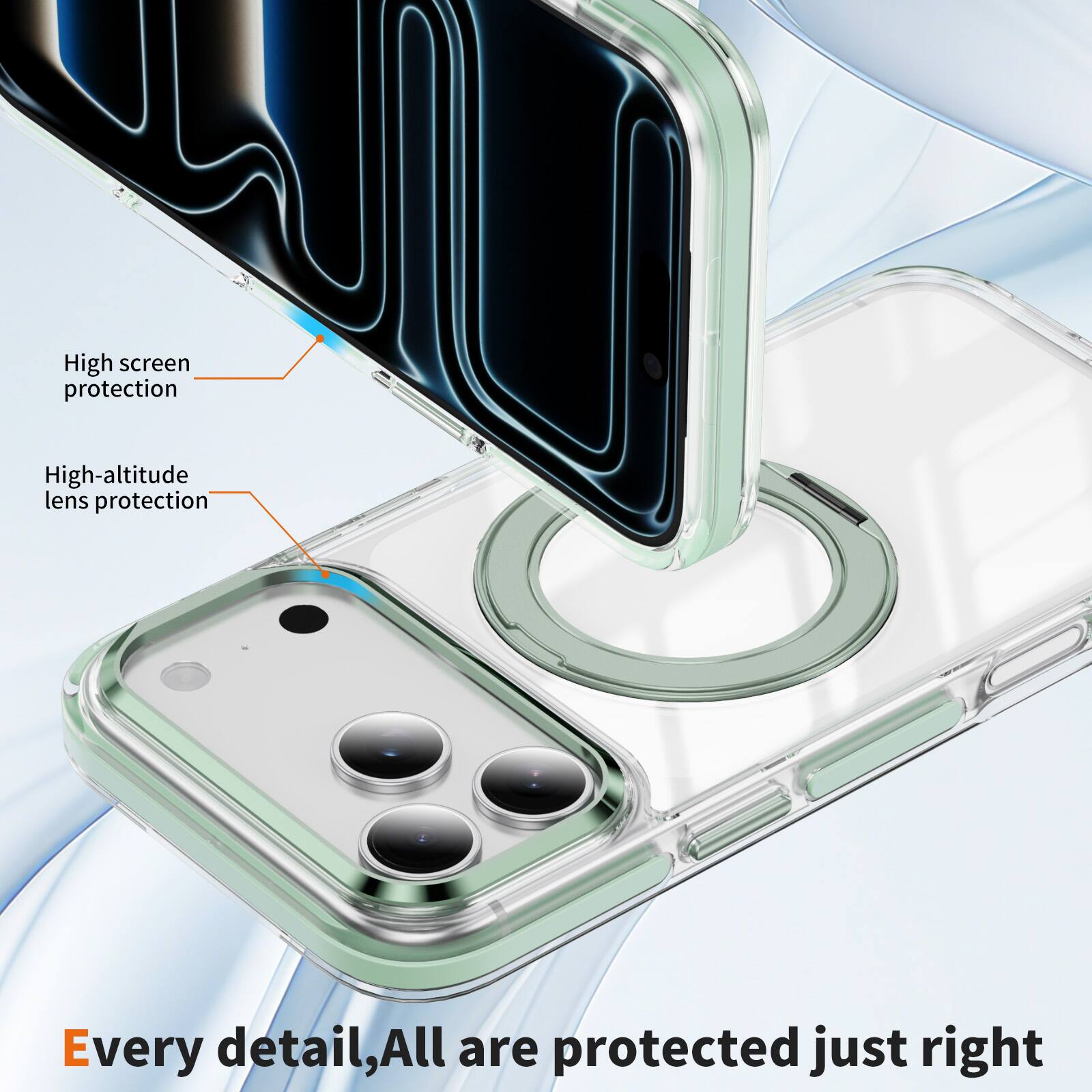 High screen protection  
High-altitude lens protection  

Every detail, All are protected just right