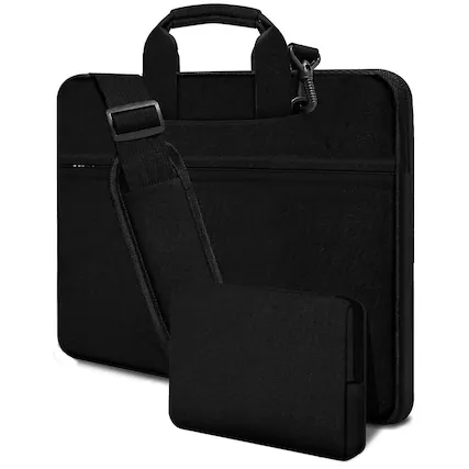 Front. Stylel Star - Bag Laptop Compartment Dimensions Material Shoulder Inch Case Internal 16.5 Inches Briefcase Withwater - Black.