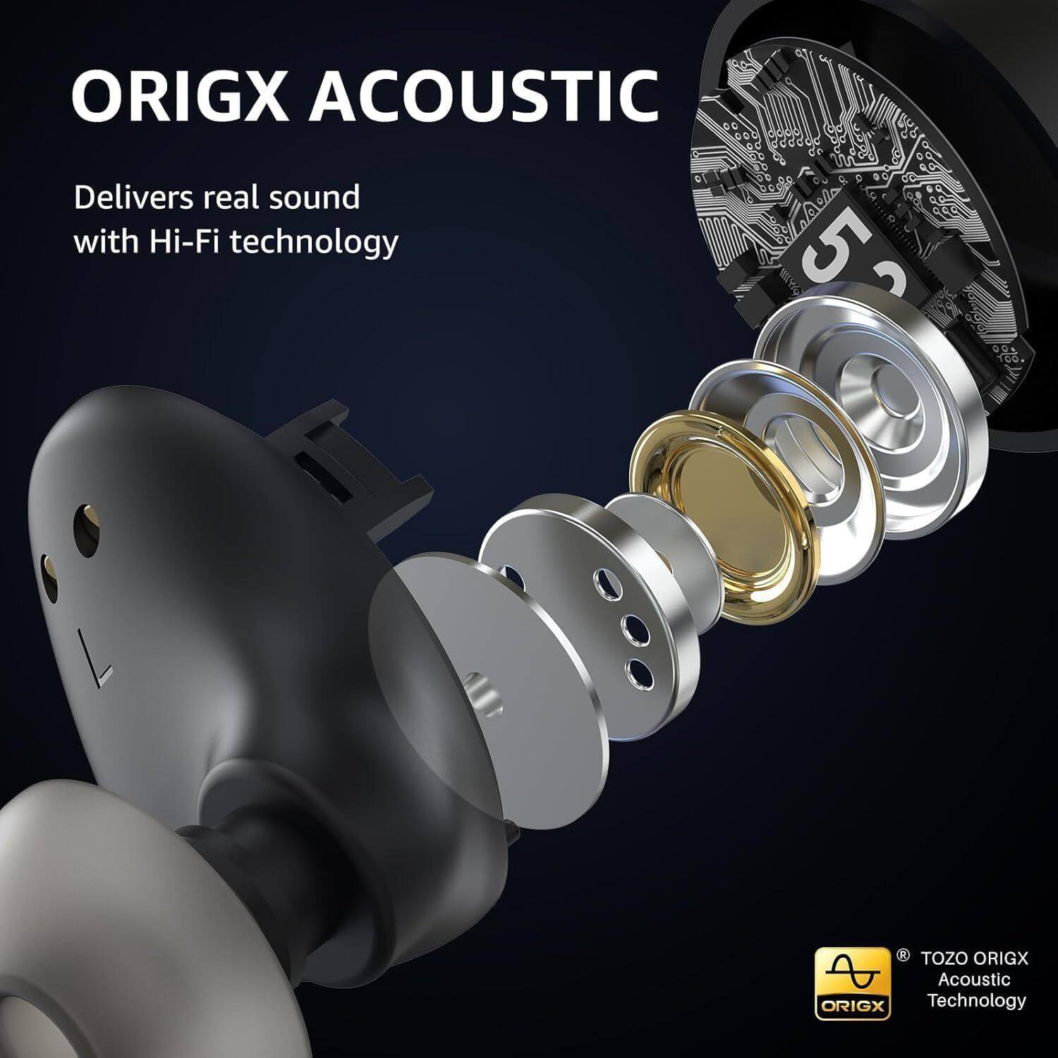 ORIGX ACOUSTIC  
Delivers real sound with Hi-Fi technology  

TOZO ORIGX  
Acoustic Technology