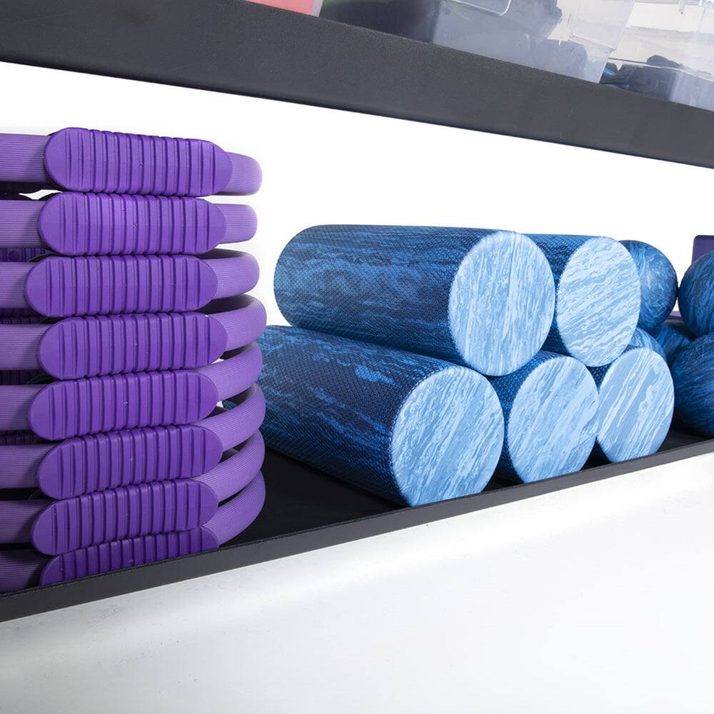 Alt View 4. Power Systems - 36" Premium EVA Foam Roller – Firm Back & Neck Massager for Pain Relief - Blue.