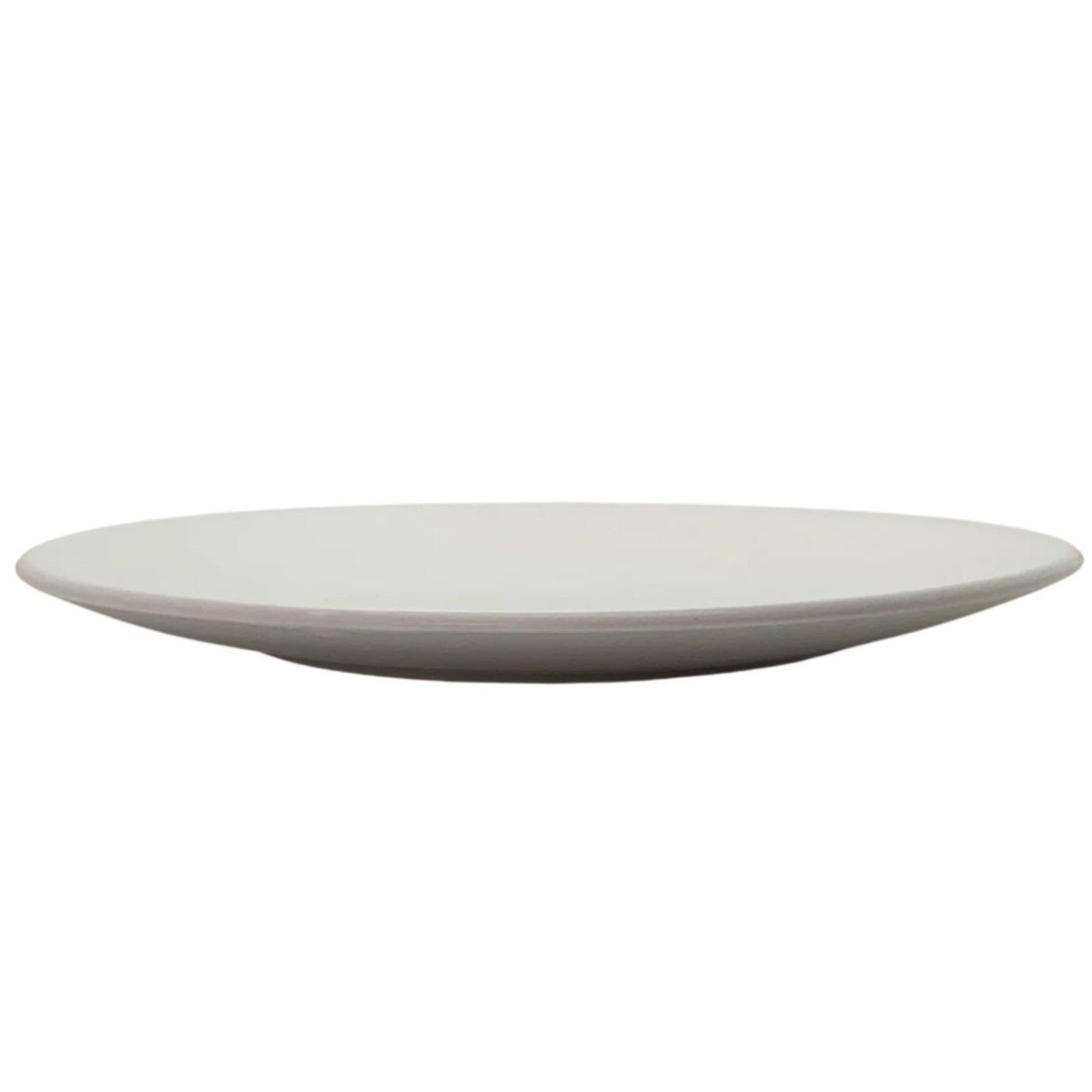 Angle. Zulay Kitchen - Zulay Kitchen Contour Dinner Plate - Set of 4 - White.