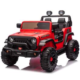 ELEMENT ACE - Premium 24V Two-Seater Children's Electric Ride-On Car with Parental Remote Control, Bluetooth Music and LED Lighting - Red