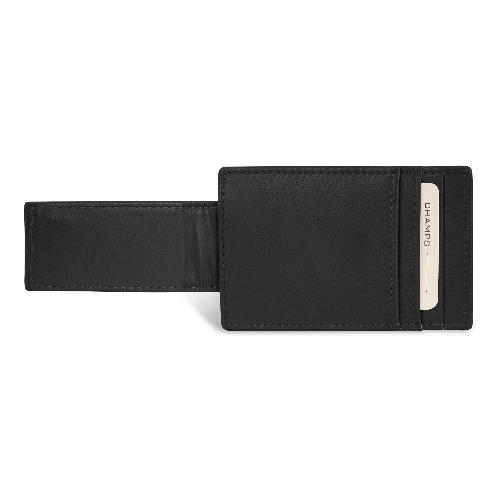 Angle. Champs - OB-515-BLACK (MAG CARD CASE) - Black.