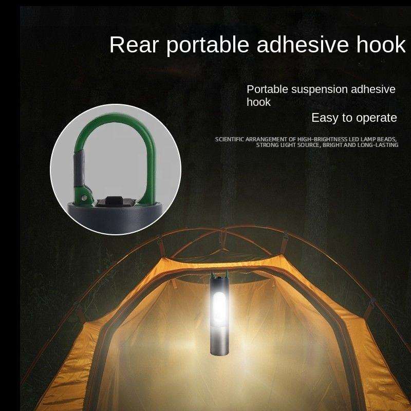 Rear portable adhesive hook  
Portable suspension adhesive hook  
Easy to operate  

Scientific arrangement of high-brightness LED lamp beads, strong light source, bright and long-lasting