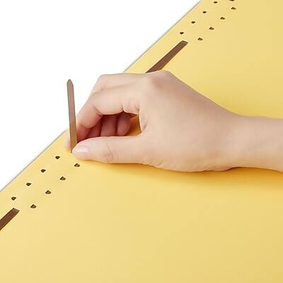 Alt View 3. Staples - Reinforced Classification Folder, 3/4" Expansion, Letter Size, Yellow, 50/Box  - Yellow.