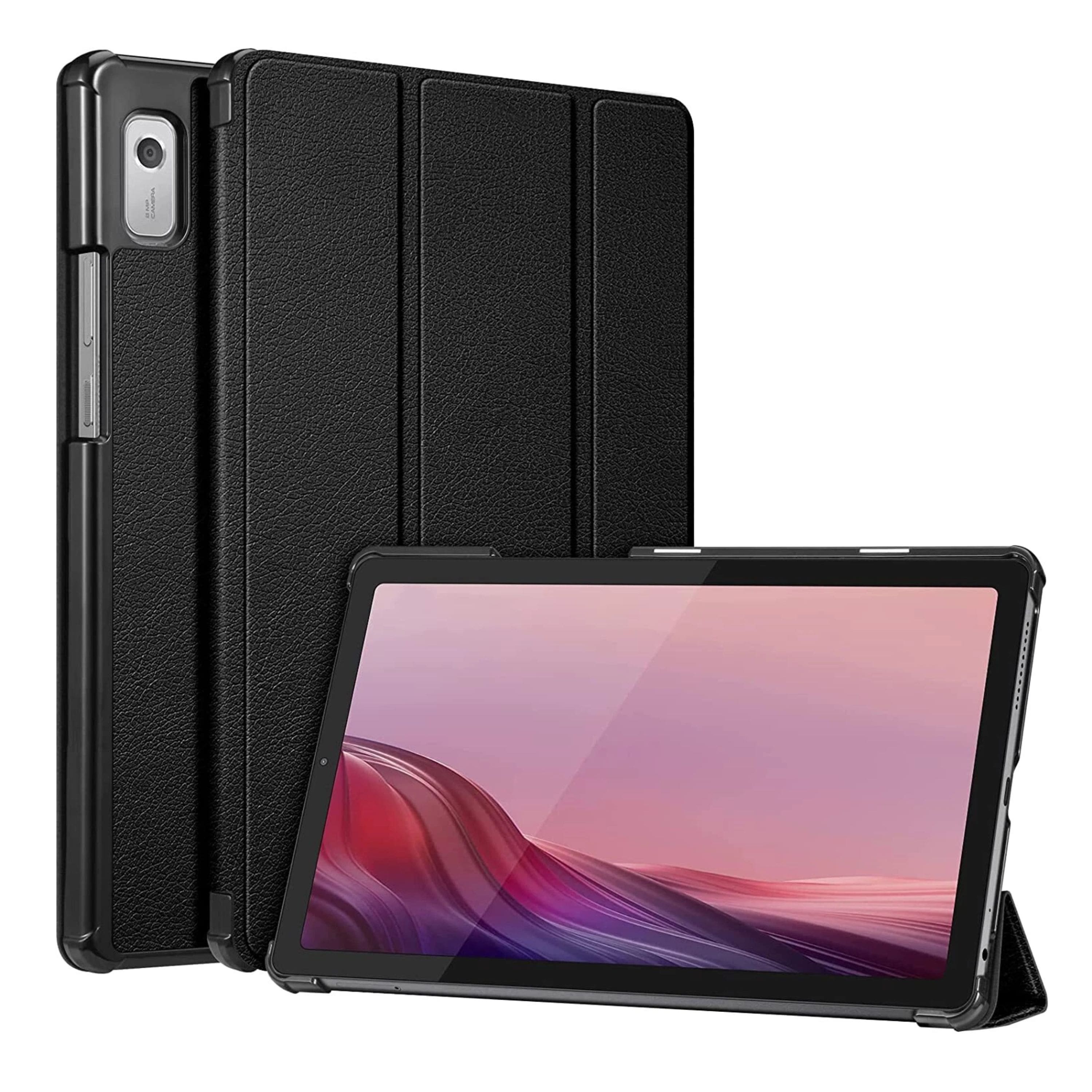 Kitcheniva - Slim Shell Stand Case For Lenovo Tab M9 9.0 Inch (2023) - Black