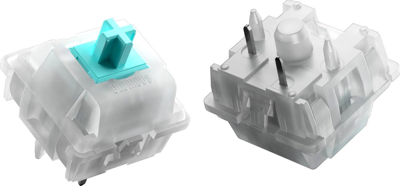 Alt View 12. Glorious - Silent Lubed Mechanical Keyboard 5-pin Hot Swappable Switches (36x) - Lynx.