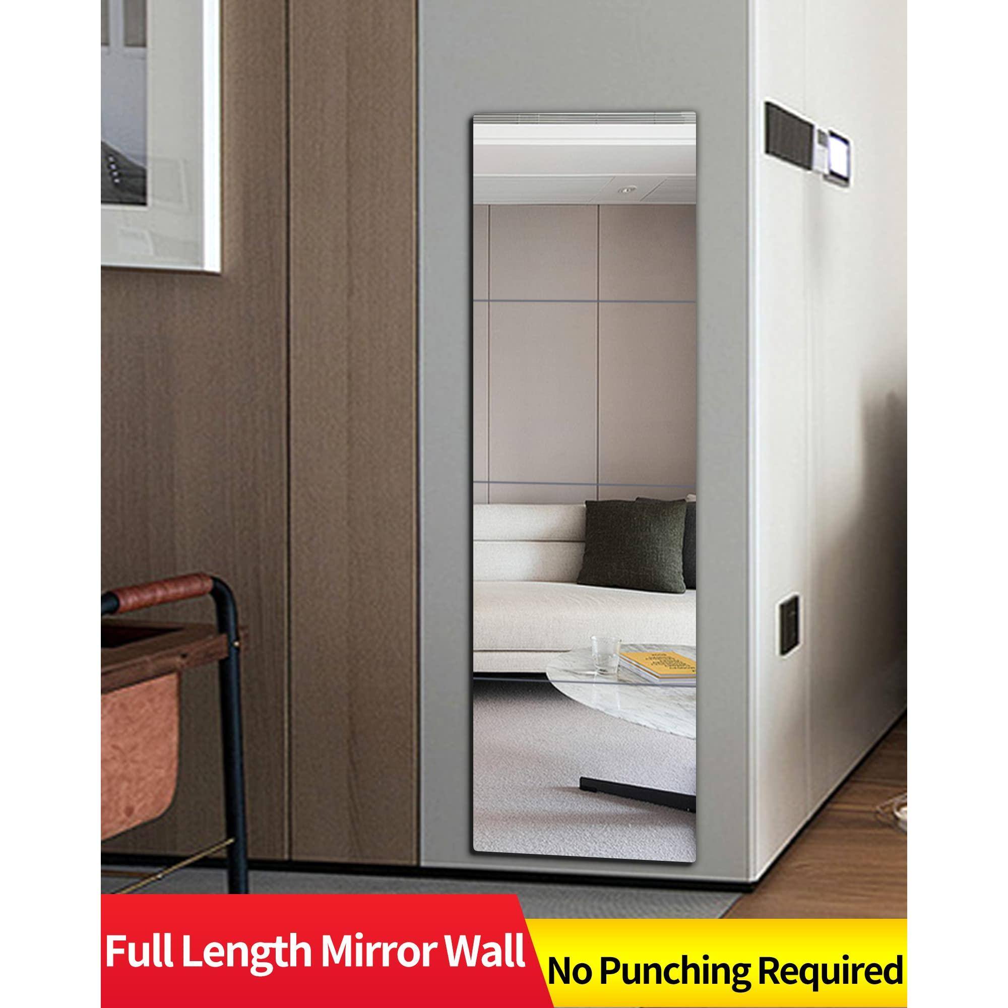 Full Length Mirror Wall  
No Punching Required