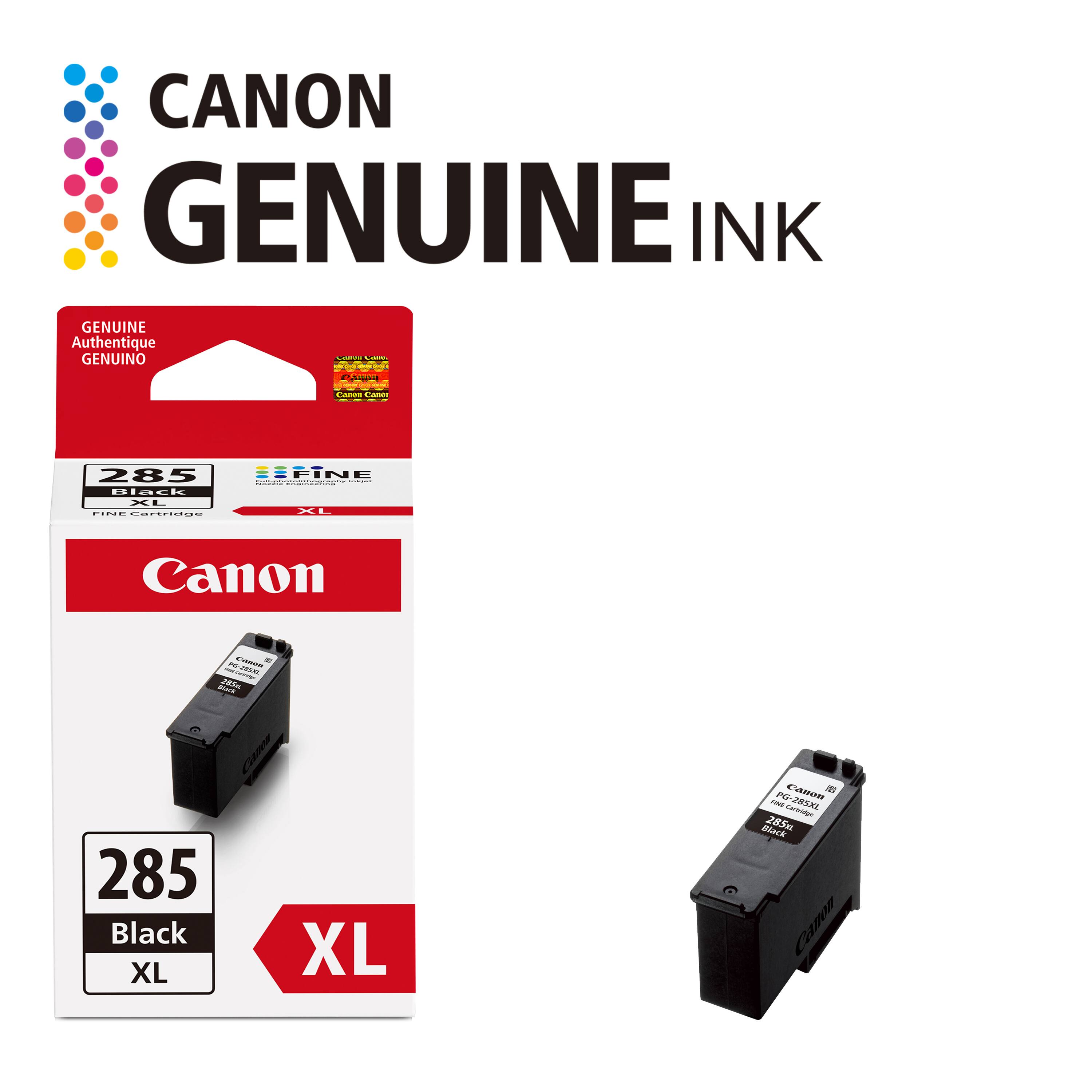 CANON GENUINE INK

GENUINE Authentique GENUINO

285 Black XL

FINE Cartridge

Canon