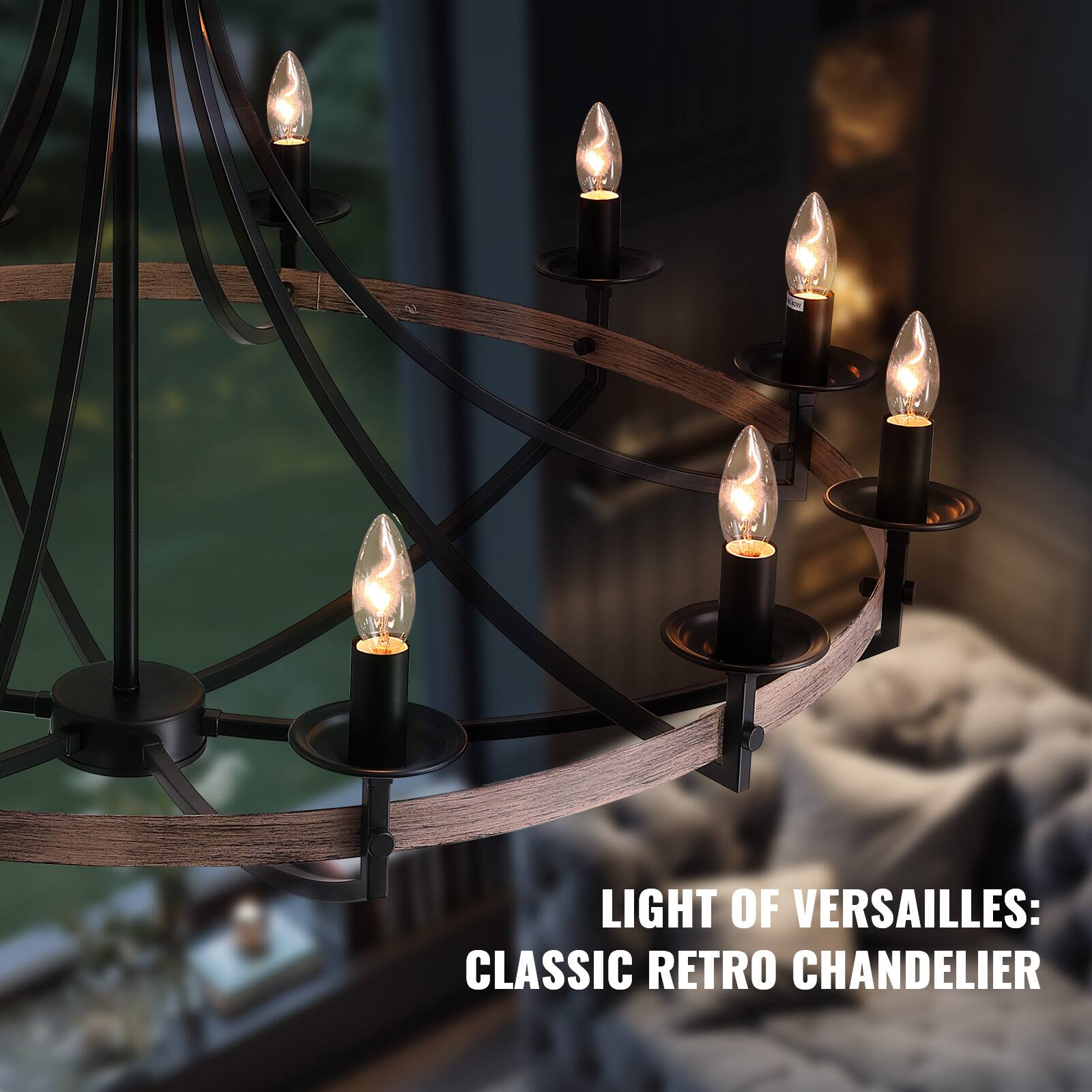 LIGHT OF VERSAILLES: CLASSIC RETRO CHANDELIER