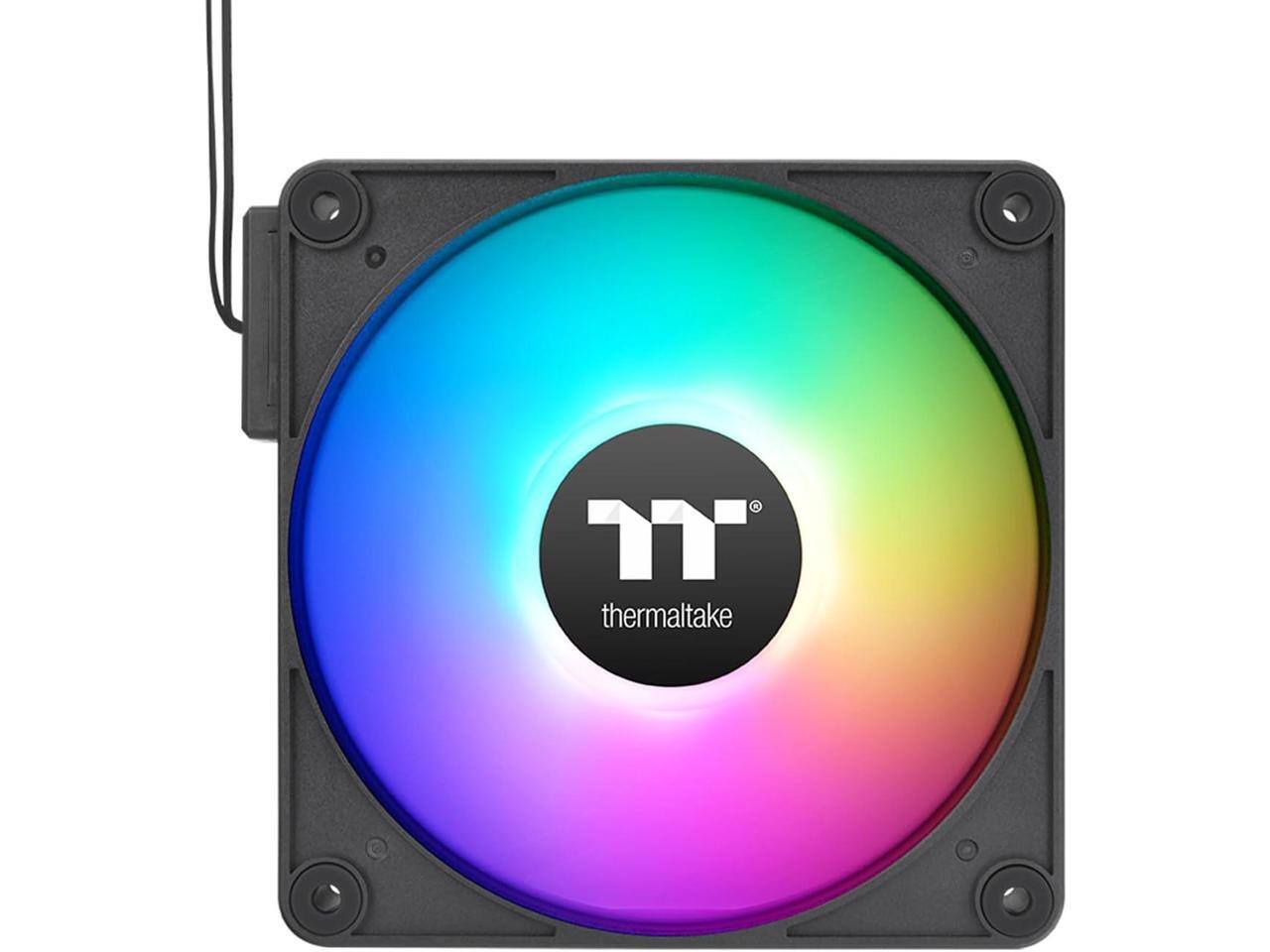 Alt View 1. Thermaltake - Thermaltake CT120 EX ARGB Fan (3-Pack), Magnetic, 5V Sync, 16.8M Colors, 120mm Case Fan - Multicolor.