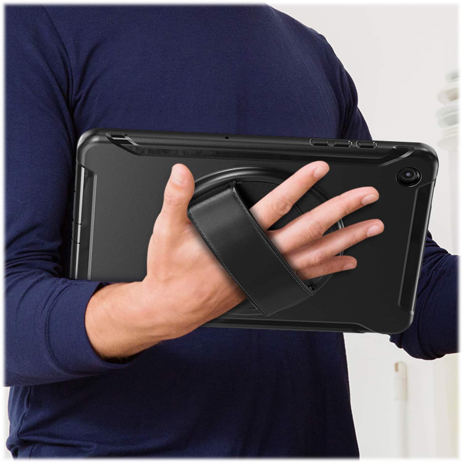 Alt View 18. SaharaCase - Protection Hand Strap Series Case for Samsung Galaxy Tab A9+ - Black.