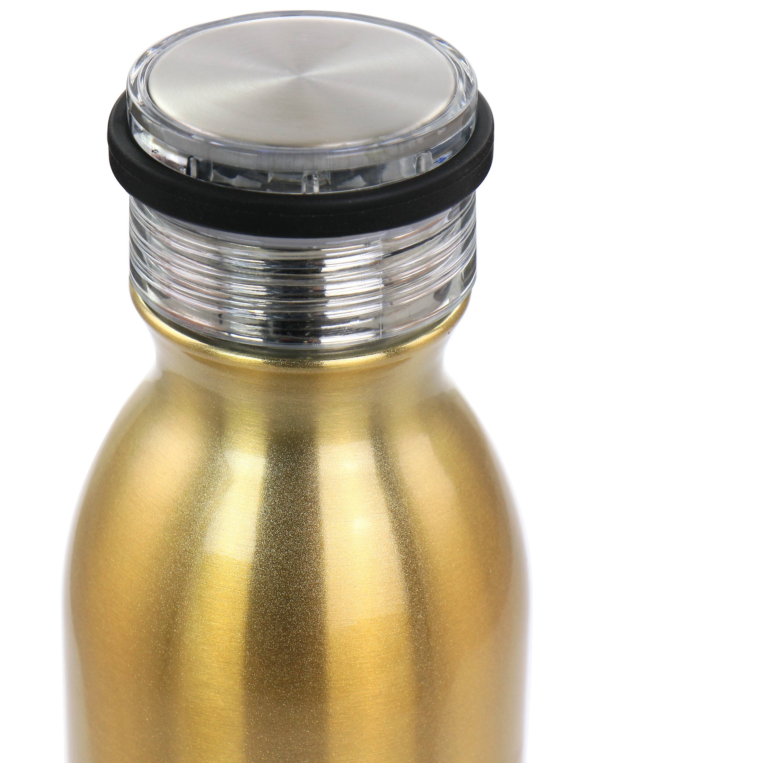 Alt View 2. Gibson - WAO 20 Ounce Stainless Steel Insulated Thermal Bottle with Lid in Dark Gold - Dark Gold.