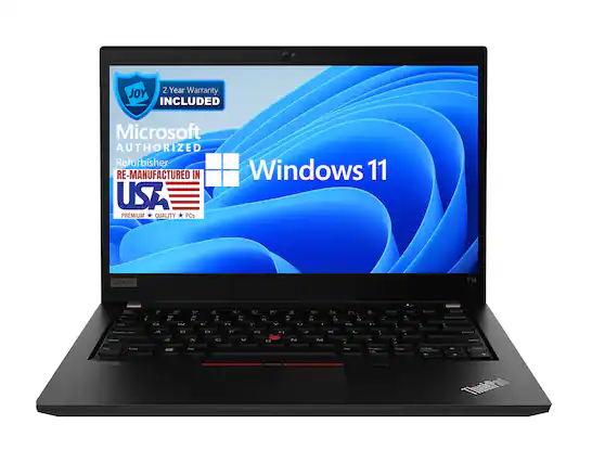 2 Year Warranty Included
Microsoft Authorized Refurbisher
Re-Manufactured in USA
Premium Quality PCs
Lenovo T14
Windows 11
