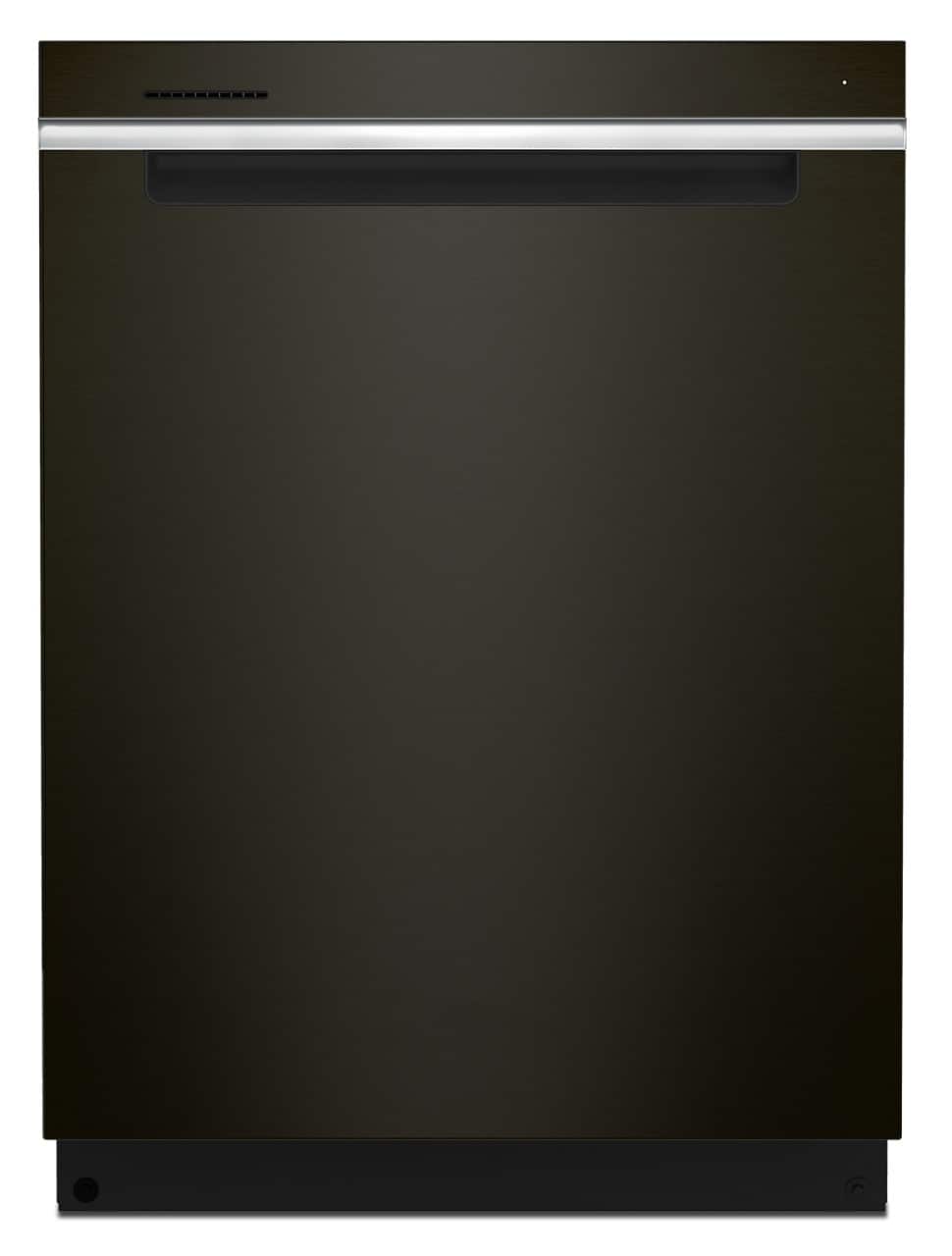 Whirlpool - 24" Top Control Built-In Stainless Steel Tub Dishwasher with 3rd Rack, Large Capacity, 47 dBA - Black Stainless Steel