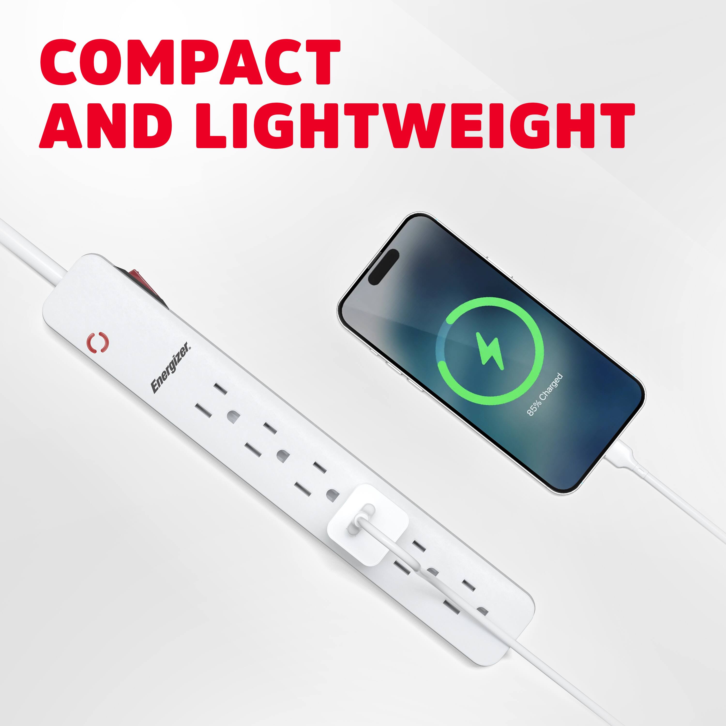 COMPACT AND LIGHTWEIGHT  
85% Charged