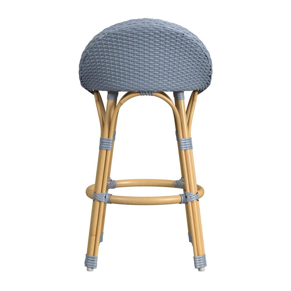 Butler Specialty Tobias 24.5 in. Seat Height Outdoor Rattan and Metal ...
