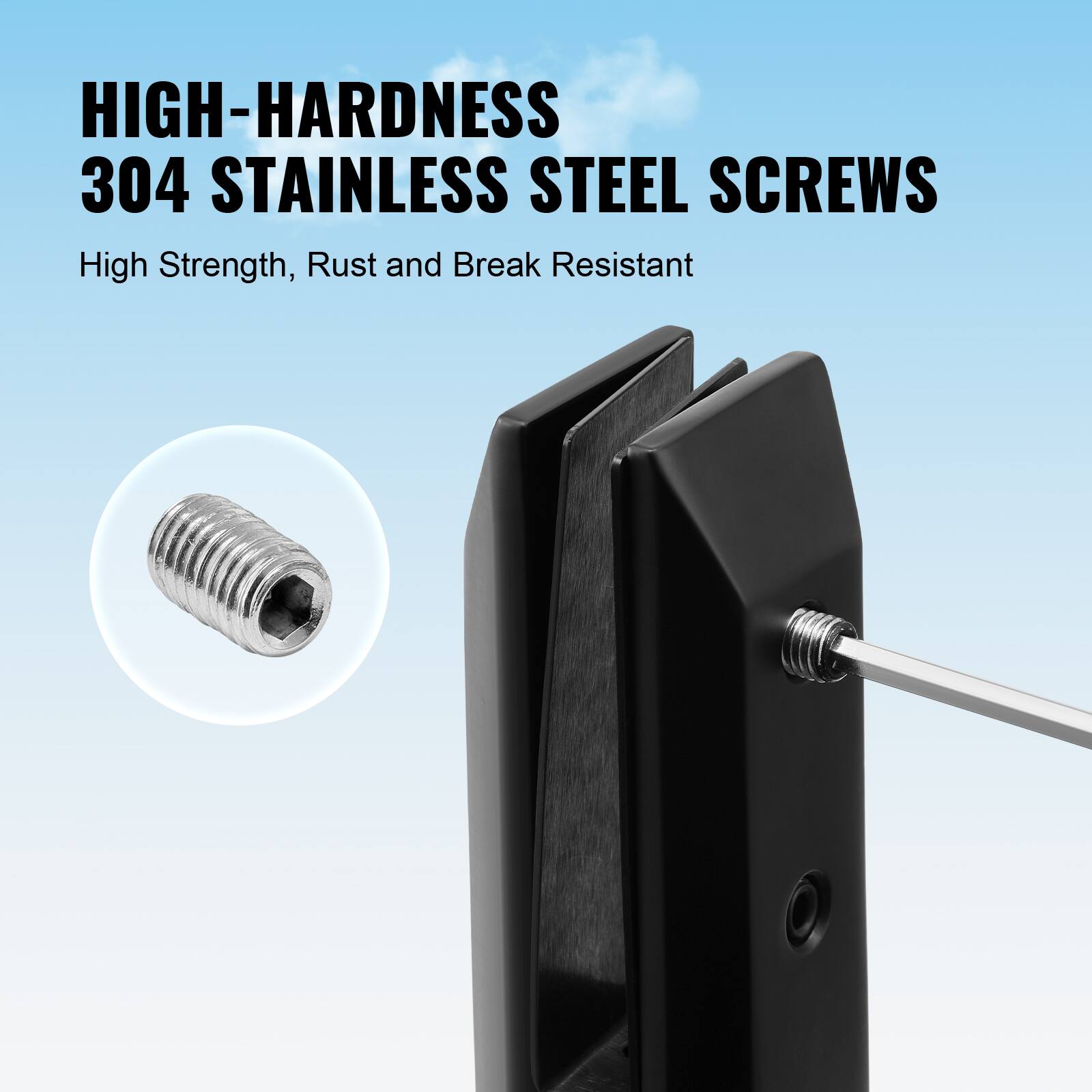 HIGH-HARDNESS 304 STAINLESS STEEL SCREWS  
High Strength, Rust and Break Resistant