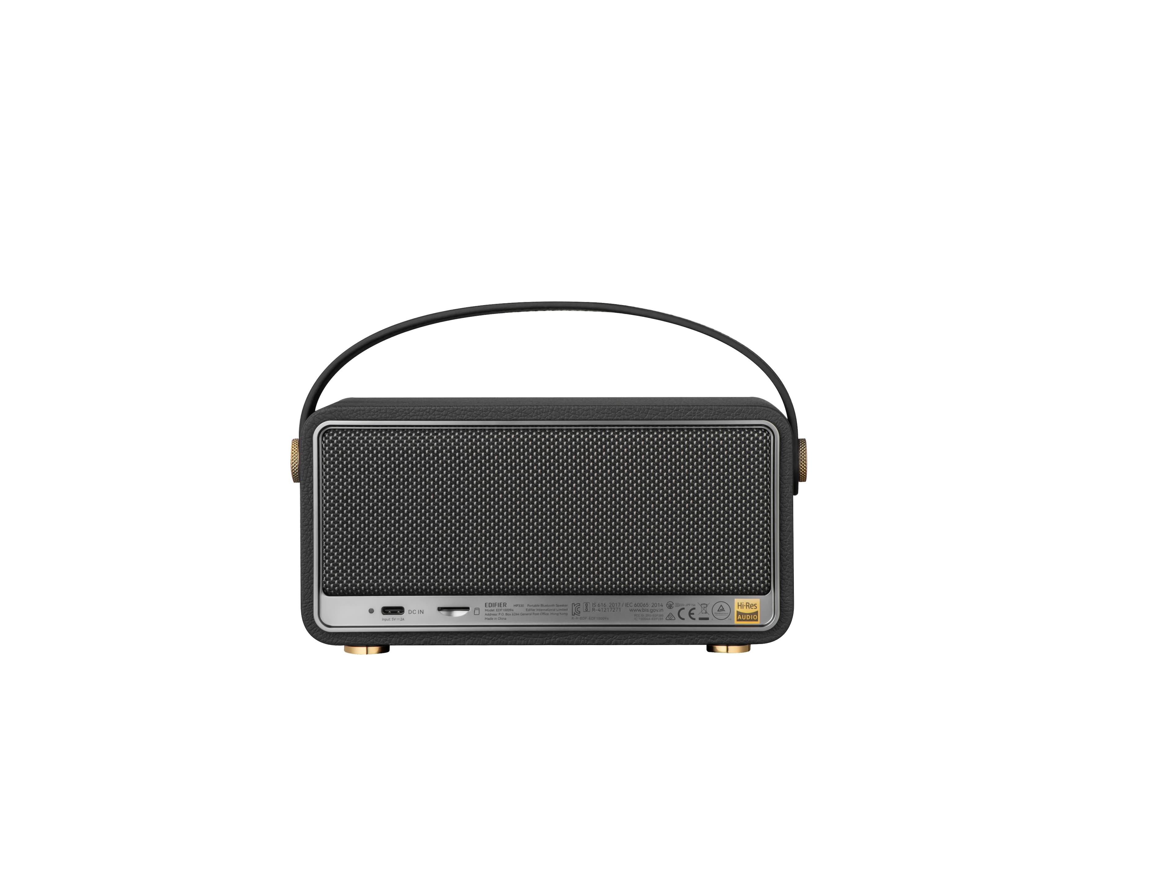 Edifier MP330 Portable Bluetooth Speaker Retro Black - Best Buy