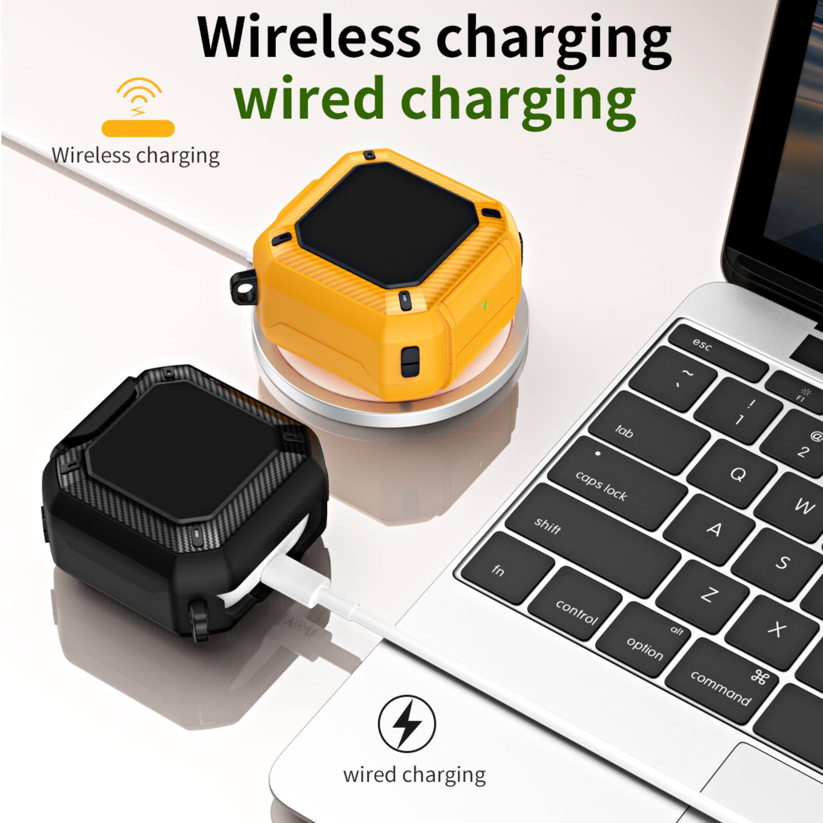 Wireless charging  
wired charging