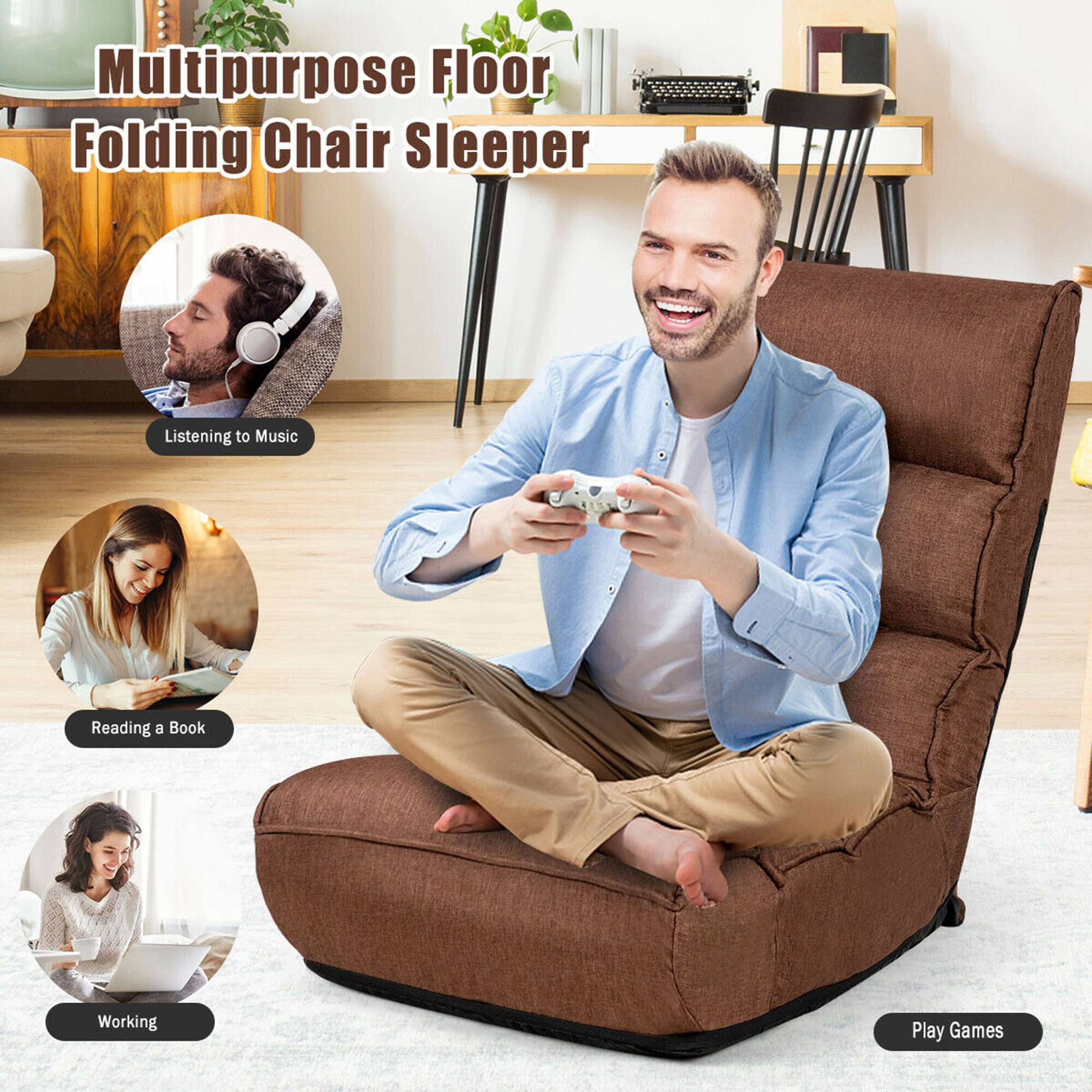 Multipurpose Floor Folding Chair Sleeper

- Listening to Music
- Reading a Book
- Working
- Play Games