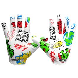 Battle Sports - Doom Speed Receiver Football Glove, "Monopoly Street Art", Adult, S - White