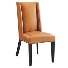 Baron Vegan Leather Dining Chair by Modway - Brown