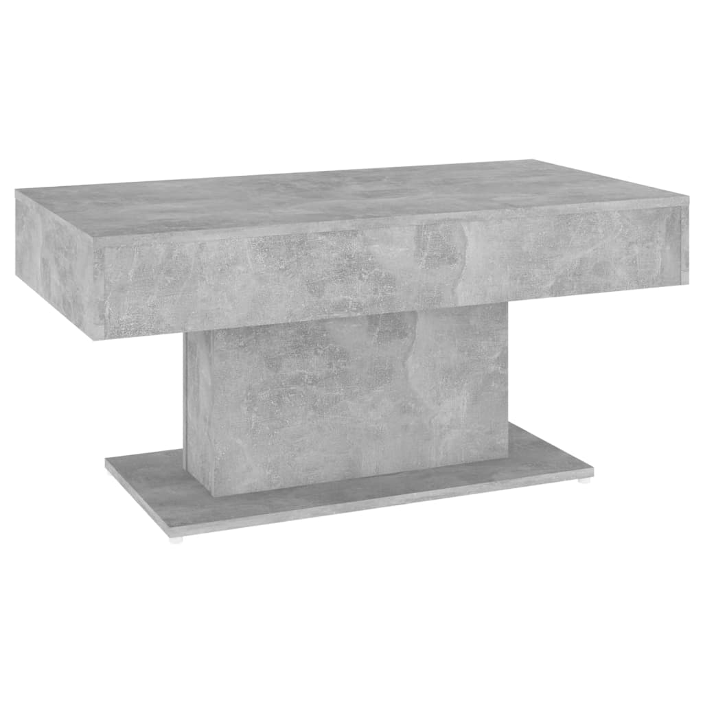 Alt View 1. Boyel Living - 19.7 x 37.8 x 17.7 in. Concrete Gray Rectangular Engineered Wood Medium Durable Coffee Table - Gray.