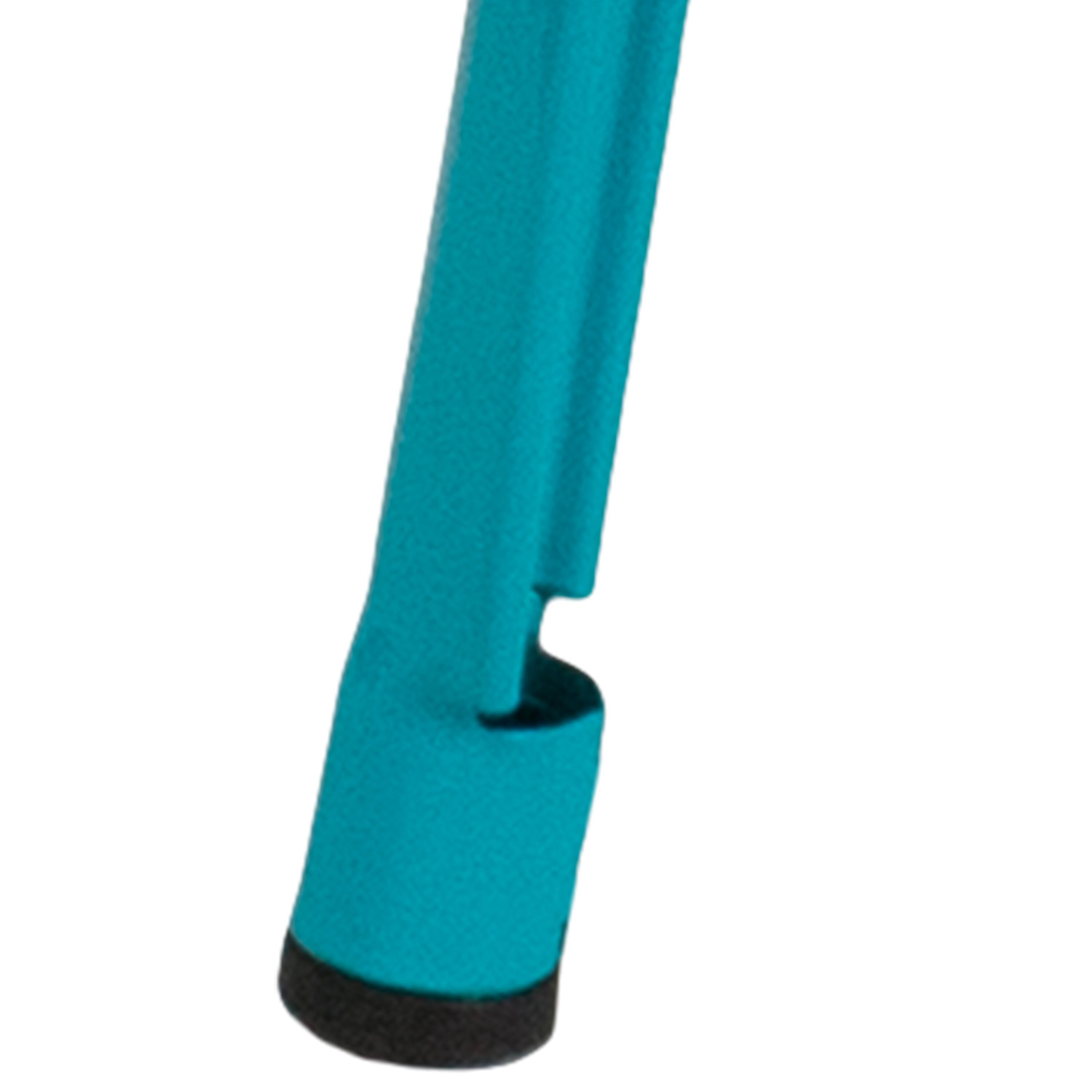 Alt View 2. Emma + Oliver - Commercial Grade 30"H Backless Metal Indoor-Outdoor Barstool with Square Seat - Crystal Teal-Blue.