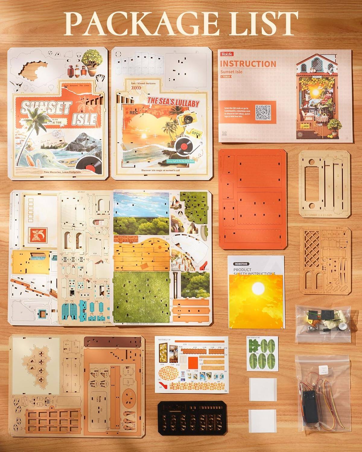 PACKAGE LIST

Molafe INSTRUCTION Sunset Isle LTLRGE tan kocd elonos >>>> SUNSET . TIDE ISLE REC THE SEA'S LULLABY

- - - -- Eart Aecie . Fastpriets -   -  .. - 

PRODUCT CA CTV NSTRUCTION #00 V - -