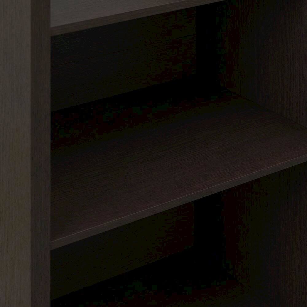Alt View 1. FurniFact - Engineered Wood bookcase with sturdy construction and classic design - Dark Oak.