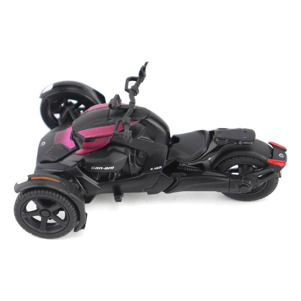 Left. BRP Models - Can-Am Ryker 3-Wheel Motorcycle Pink Punk and Black with Driver Figure 1/32 Diecast Model by BRP Models - Multi.