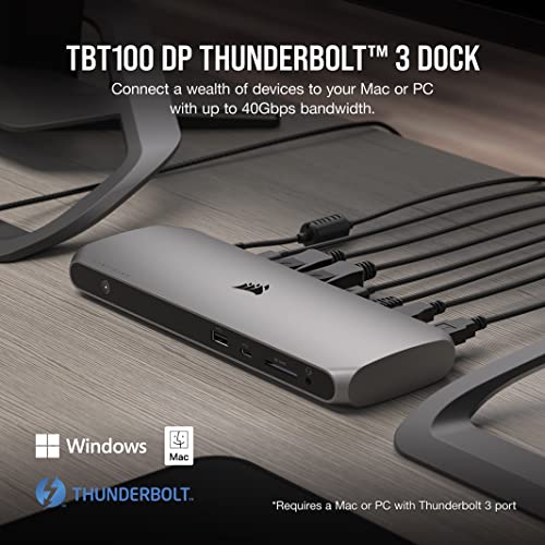 TBT100 DP THUNDERBOLT™ 3 DOCK

Connect a wealth of devices to your Mac or PC with up to 40Gbps bandwidth.

Windows Mac

THUNDERBOLT™

*Requires a Mac or PC with Thunderbolt 3 port