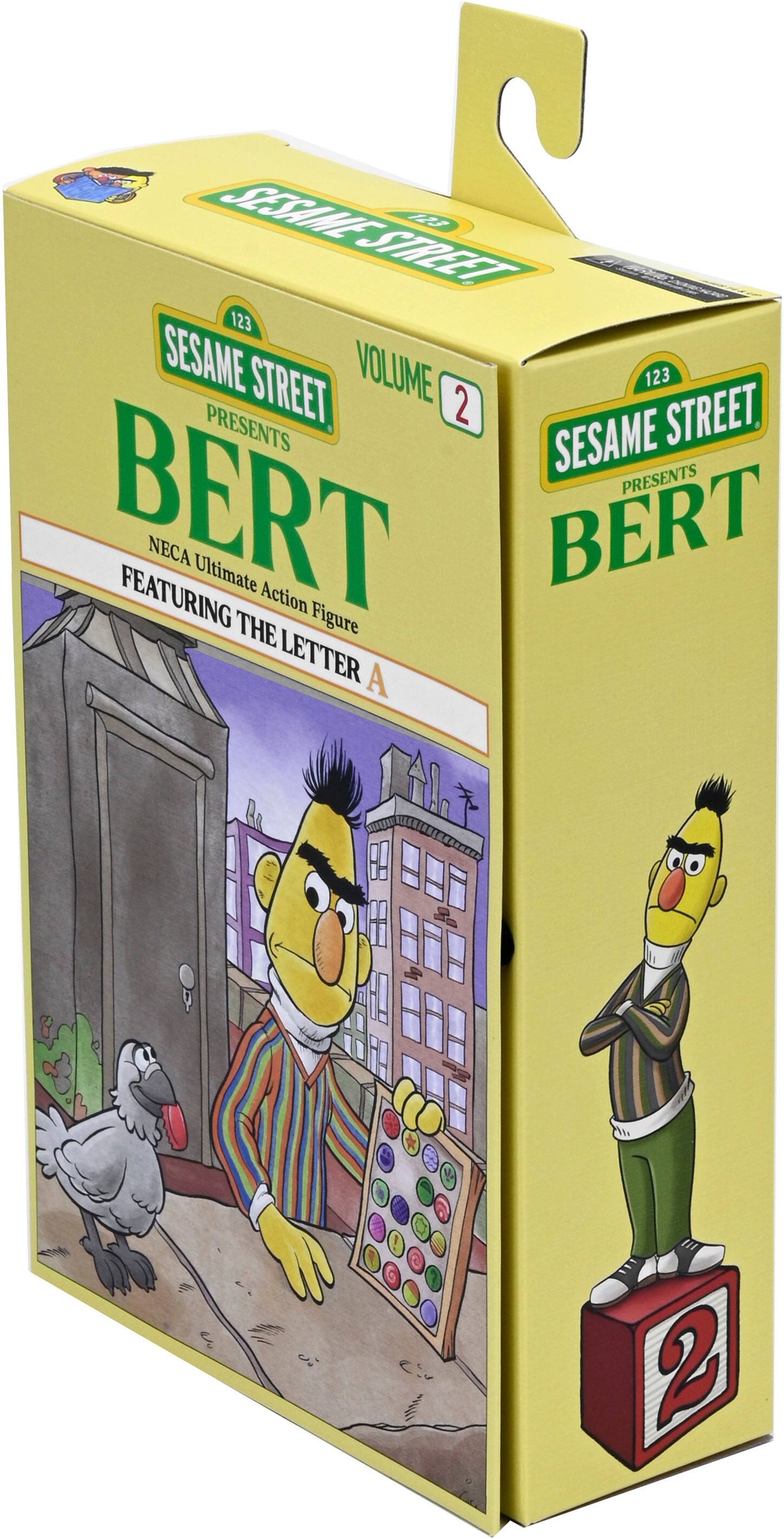 Sesame Street Volume 123 presents Bert featuring Neca Ultimate Action Bert the letter A 2.