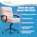 Alt View 13. Click365 - Transform 2.0 Extra Comfort Ergonomic Mid-Back Desk Chair - Light Pink.
