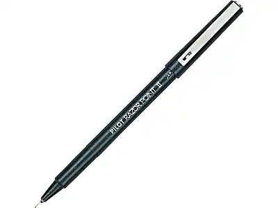 Pilot Razor Point II Marker Pens, Super Fine Point, Ink, Dozen Black ...