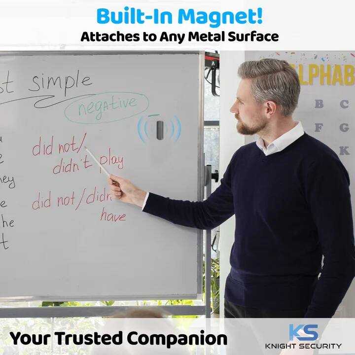 Built-In Magnet!  
Attaches to Any Metal Surface  

- simple  
- negative  

- did not/didn't play  
- did not/didn't have  

Your Trusted Companion  
KNIGHT SECURITY