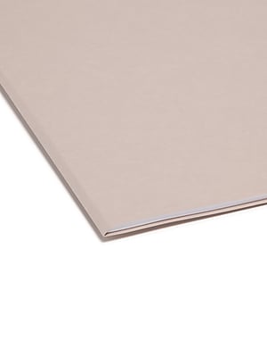 Alt View 4. Smead - Smead Reinforced File Folder, 3 Tab, Letter Size, Gray, 100/Box (12334) - Gray.