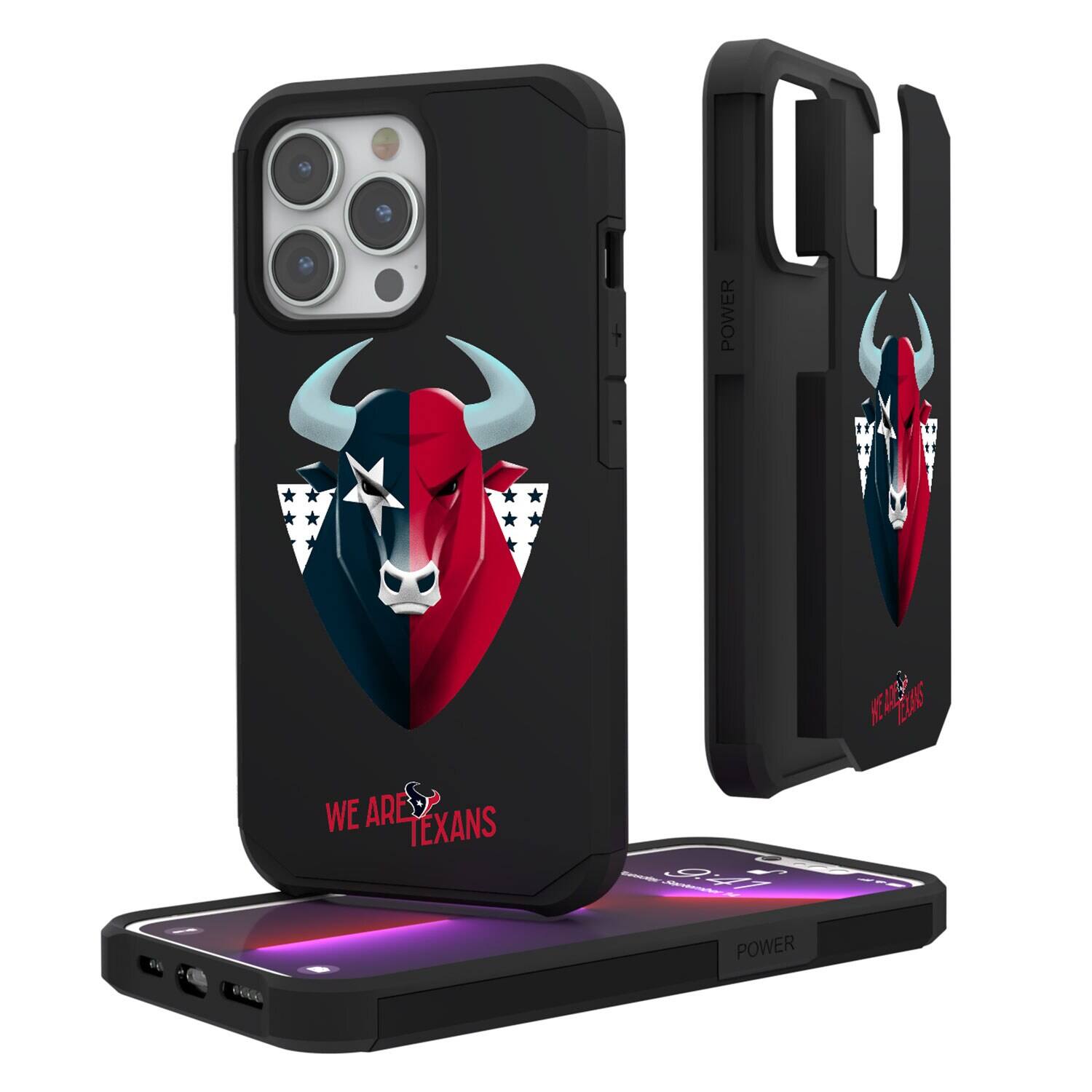 Keyscaper - NFL - Houston Texans - iPhone Rugged Case - 14 Plus - Black price history on PriceWatchPro