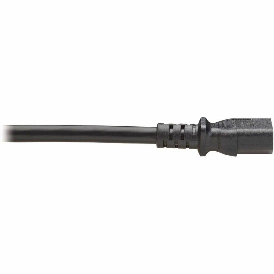 Alt View 2. Tripp Lite - Tripp Lite series P032-E06 Power Extension Cord - For Computer, Monitor, HDTV, PDU, Printer, Server, Tablet, UPS - Black.