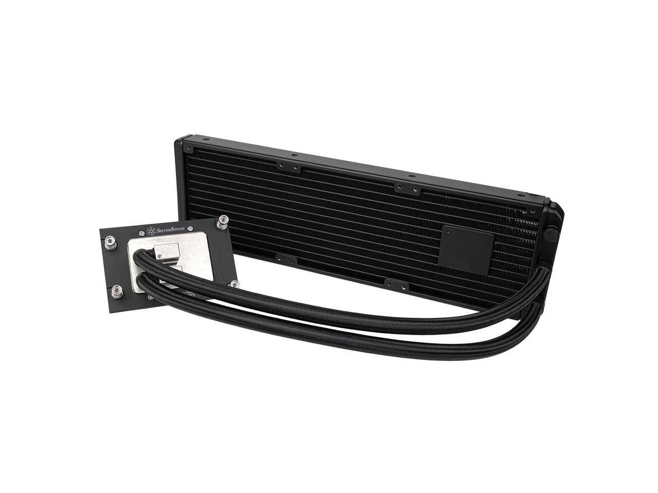 Back. SilverStone - SilverStone XE360-TR5 Triple 120mm Black Liquid CPU Cooler- SST-XE360-TR5 - Black.