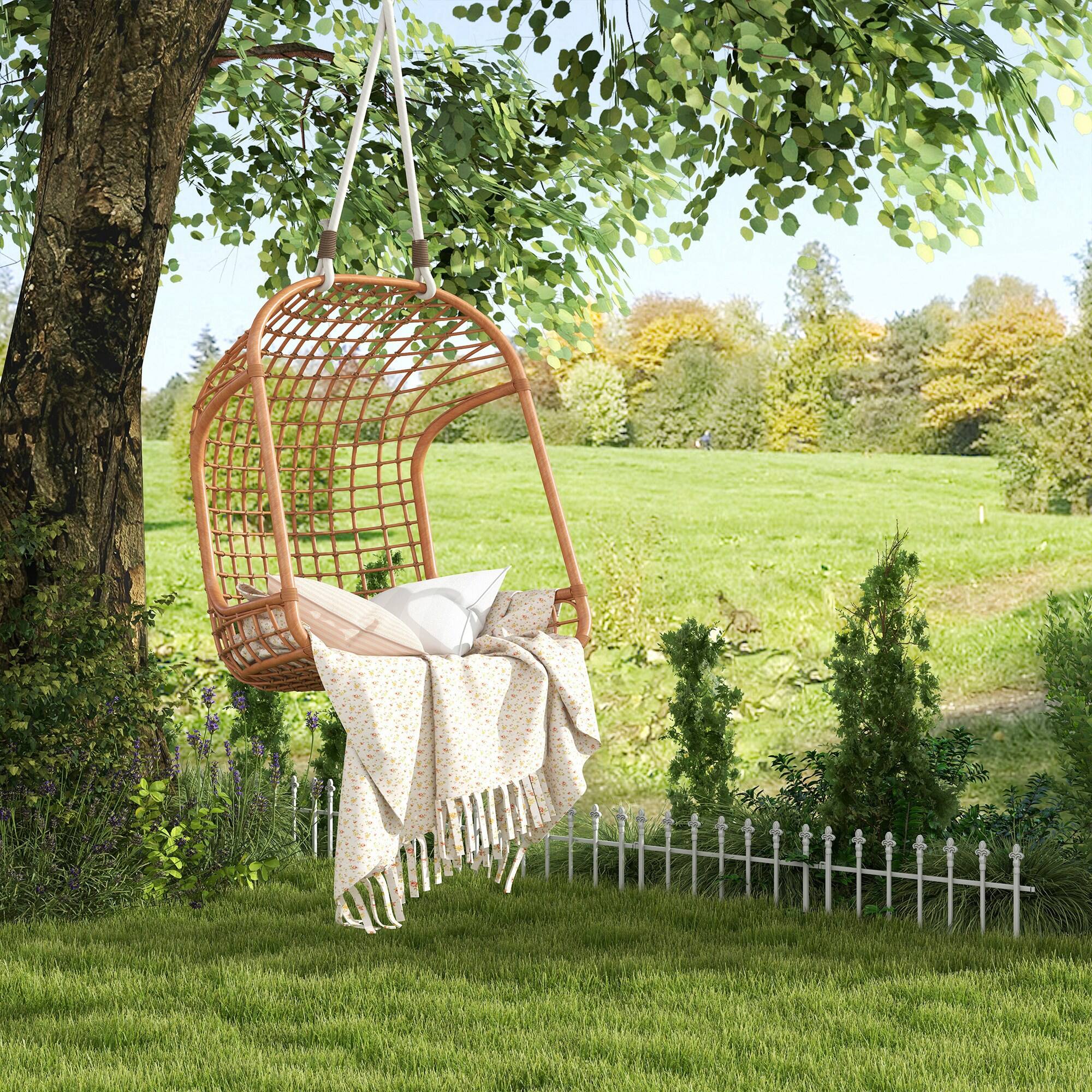 Alt View 8. Outsunny - Metal Decorative Garden Fence, 9.2' x 17.25" 5 Pack Steel Fence Panels, Decorative Border Fence for Landscape - White.