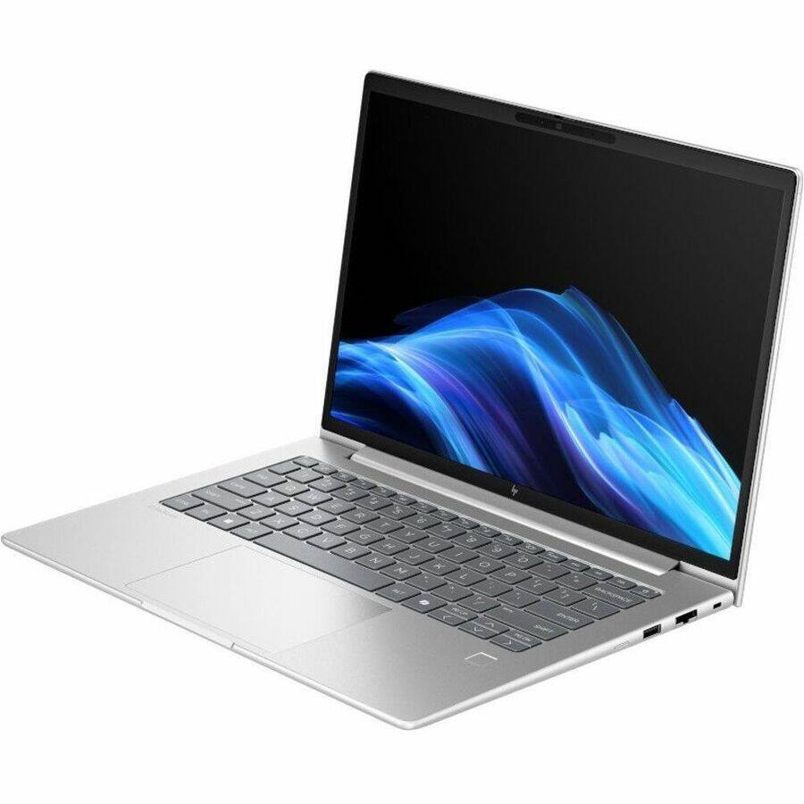 Alt View 4. HP - HP EliteBook 6 G1i 16" Touchscreen Notebook - WUXGA - 60 Hz - Intel Core Ultra 5 225U - 16 GB - 512 GB SSD - English - Pike Silver Aluminum.