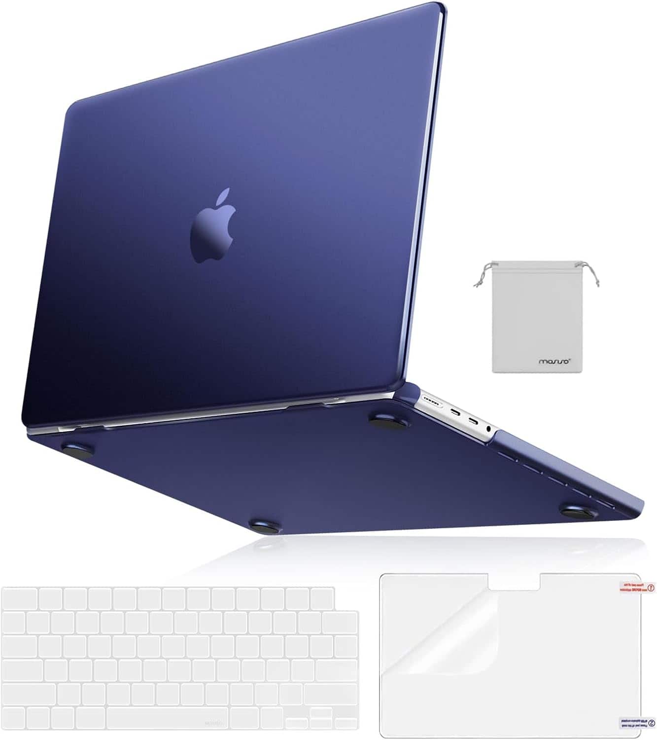mosiso - Case for MacBook Pro 14 inch M5 M4 M3 M2 M1 A3427 A3426 A3434 A3112 A3185 A3401 A2918 A2992 A2779 A2442 4IN1 Kit - Navy Blue