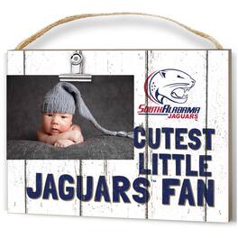 Jardine - South Alabama Jaguars 8'' x 10'' Cutest Little Weathered Logo Clip Photo Frame - White