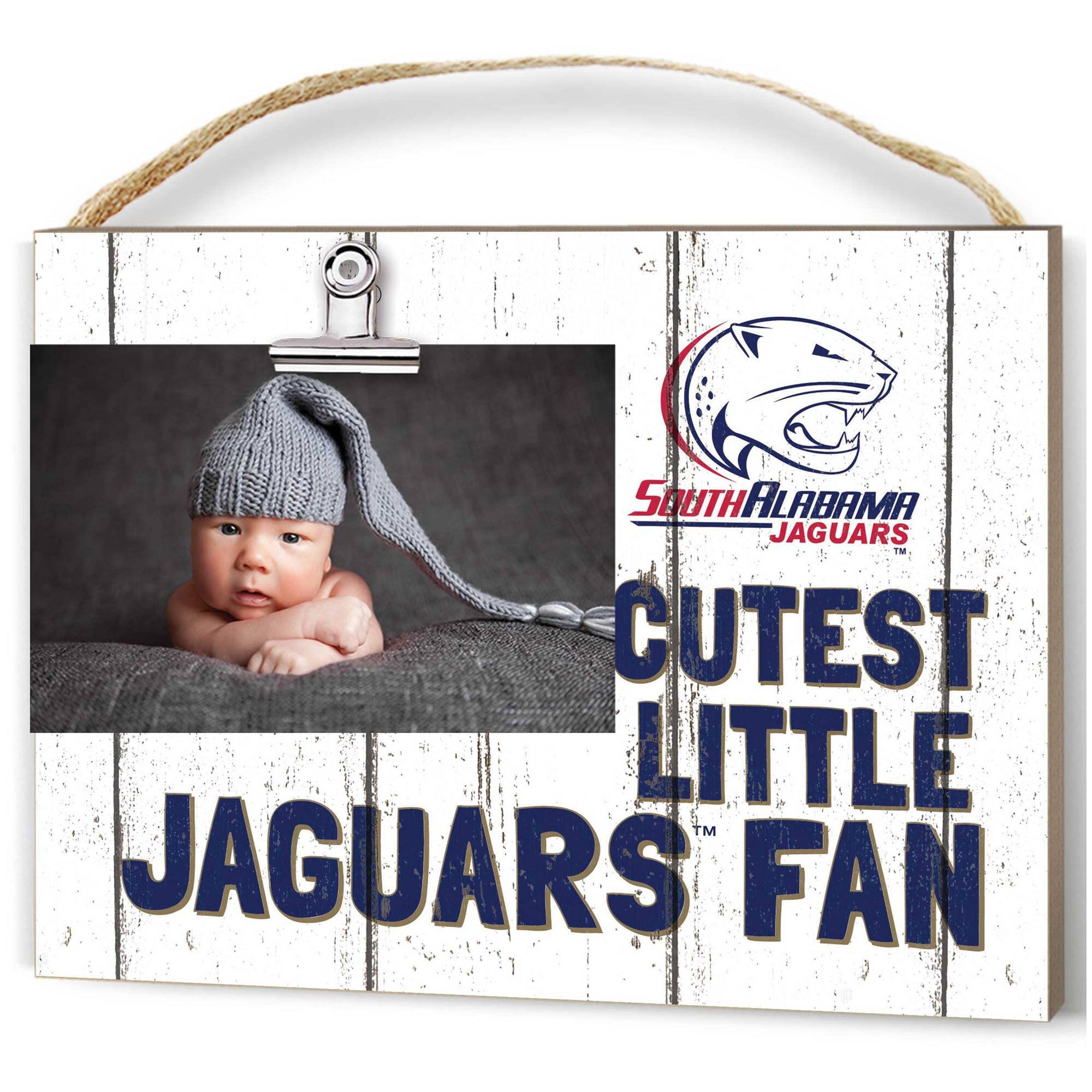 South Alabama Jaguars 8'' x 10'' Cutest Little Weathered Logo Clip Photo Frame