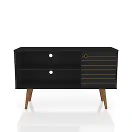 Manhattan Comfort - Liberty Mid-Century Modern 43" TV Stand - Black