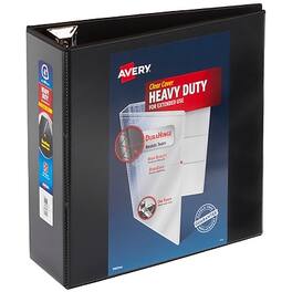 Avery - Heavy Duty 4" 3-Ring View Binders, D-Ring - Black