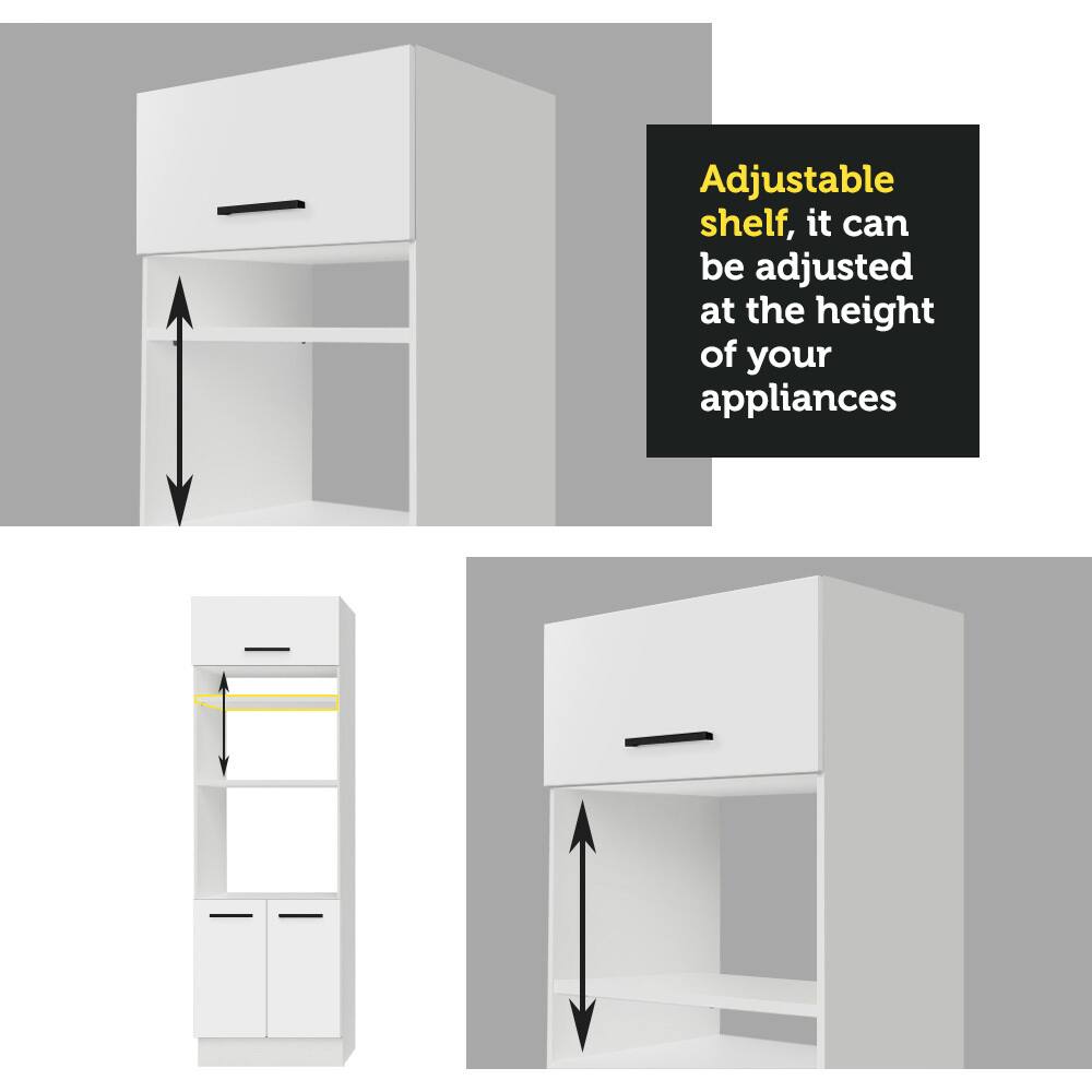 Adjustable shelf, it can be adjusted at the height of your appliances